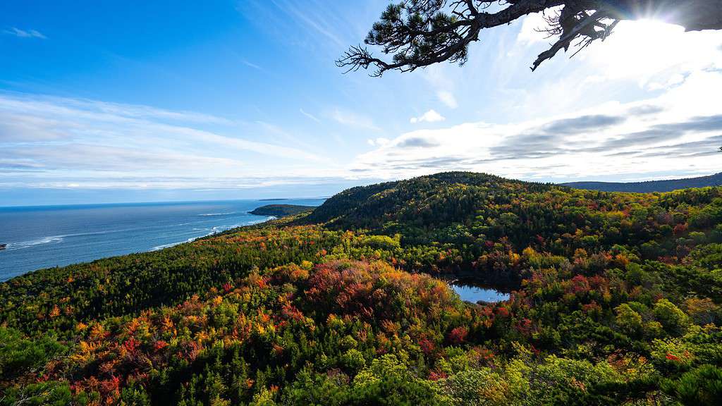 Blick auf den Acadia Nationalpark
